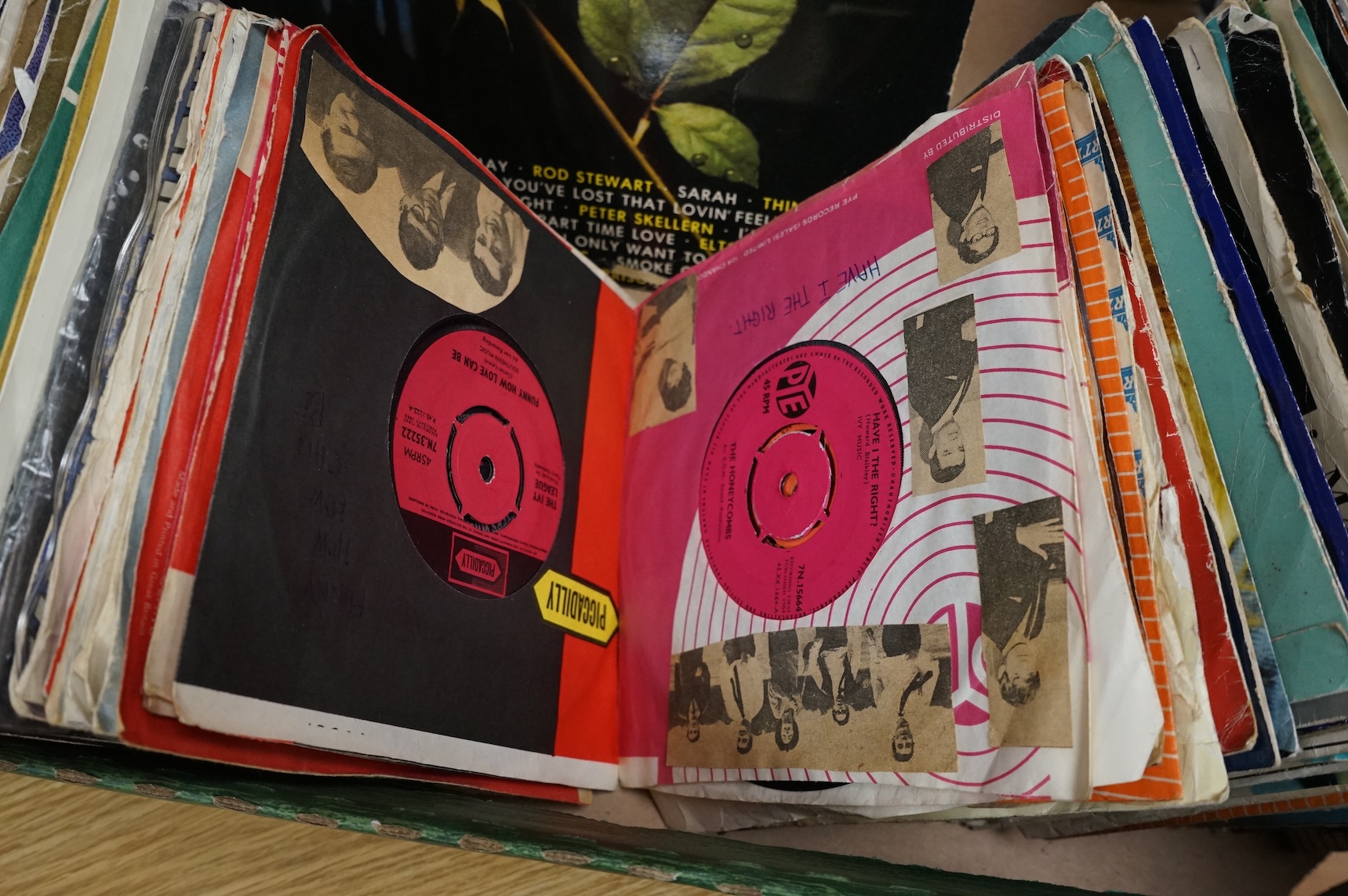 A collection of LP record albums, 12” singles and 7” singles, artists include; Dire Straits, Queen, ELO, Michael Jackson, etc.